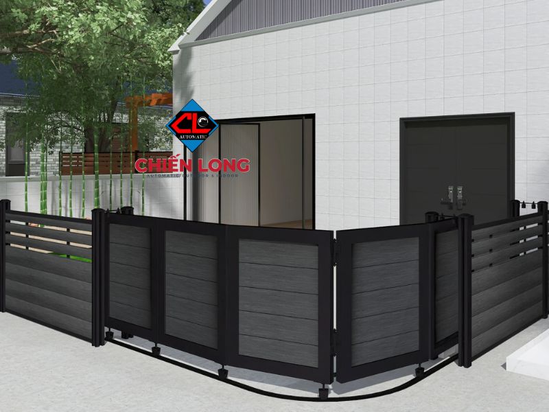 Cổng sắt lùa cong tự động sở hữu nhiều ưu điểm nổi trội