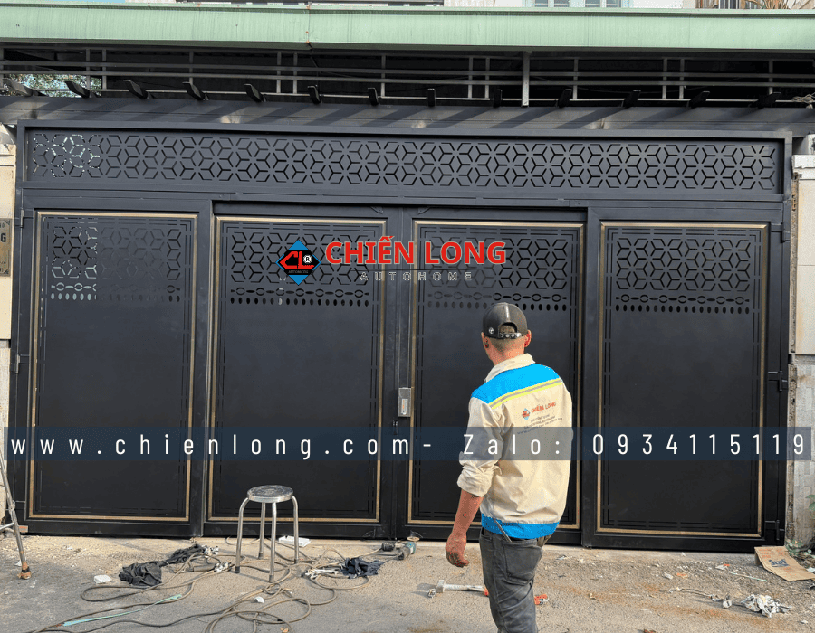 cổng CNC sơn tĩnh điện