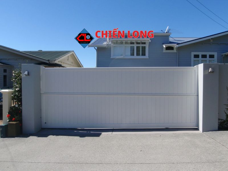 Mẫu cửa cổng lùa ngang hiện đại đẹp cho mặt tiền ngôi nhà bạn