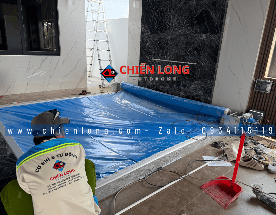 Động cơ thủy lực tự động sử dụng cho thiết bị che hồ bơi cao cấp