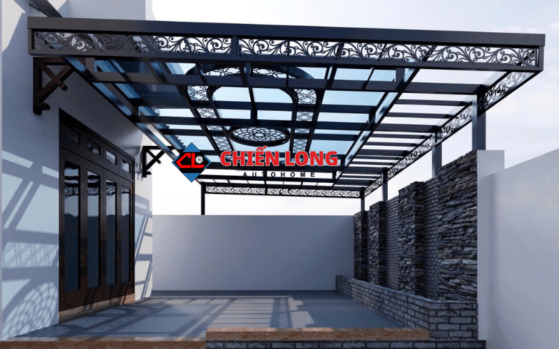 mái kính cường lực