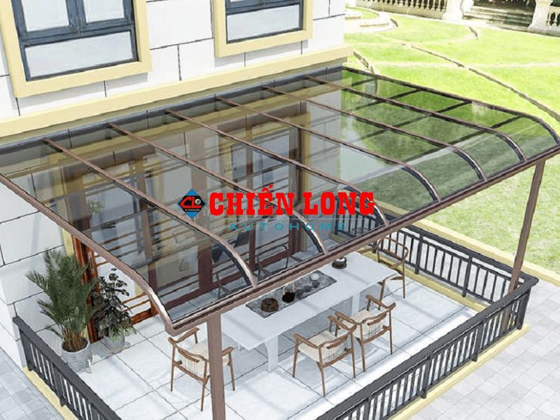 Mái che không gian mở dạng R chống nóng hiệu quả