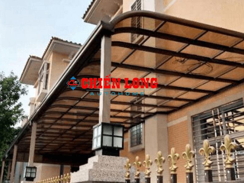 Mái che không gian mở dạng R tăng tính thẩm mỹ cho không gian