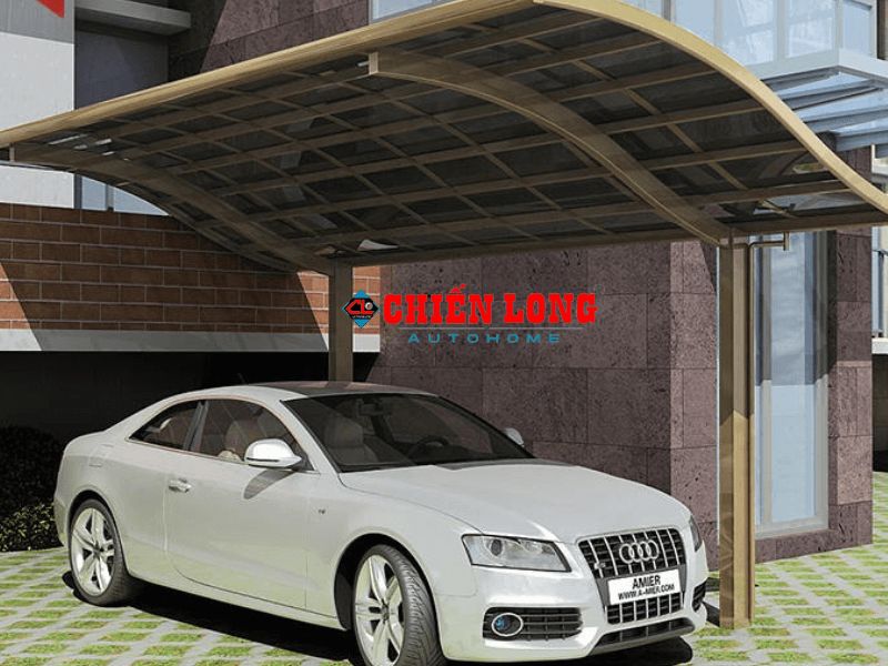 Mái che nhà xe ô tô hợp kim nhôm mang tính thẩm mỹ cho không gian