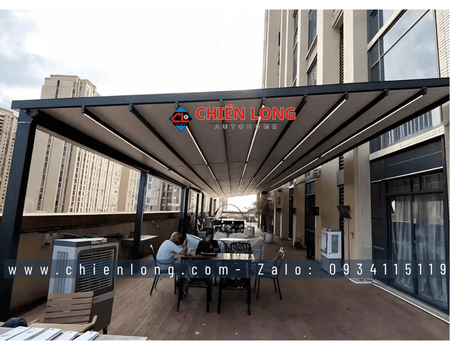 mái che xếp thông minh