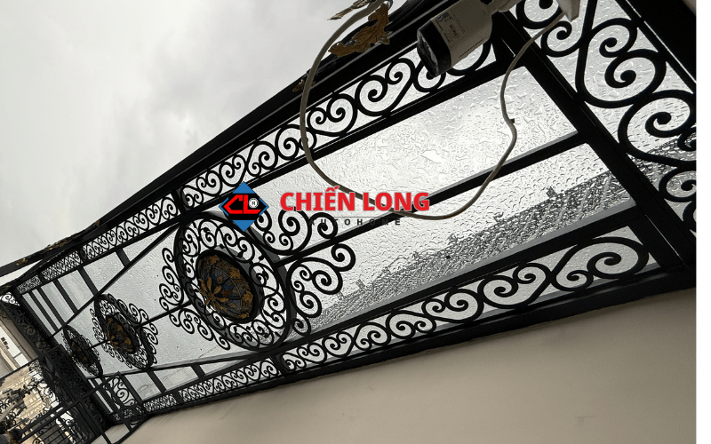 giàn mái sắt nghệ thuật