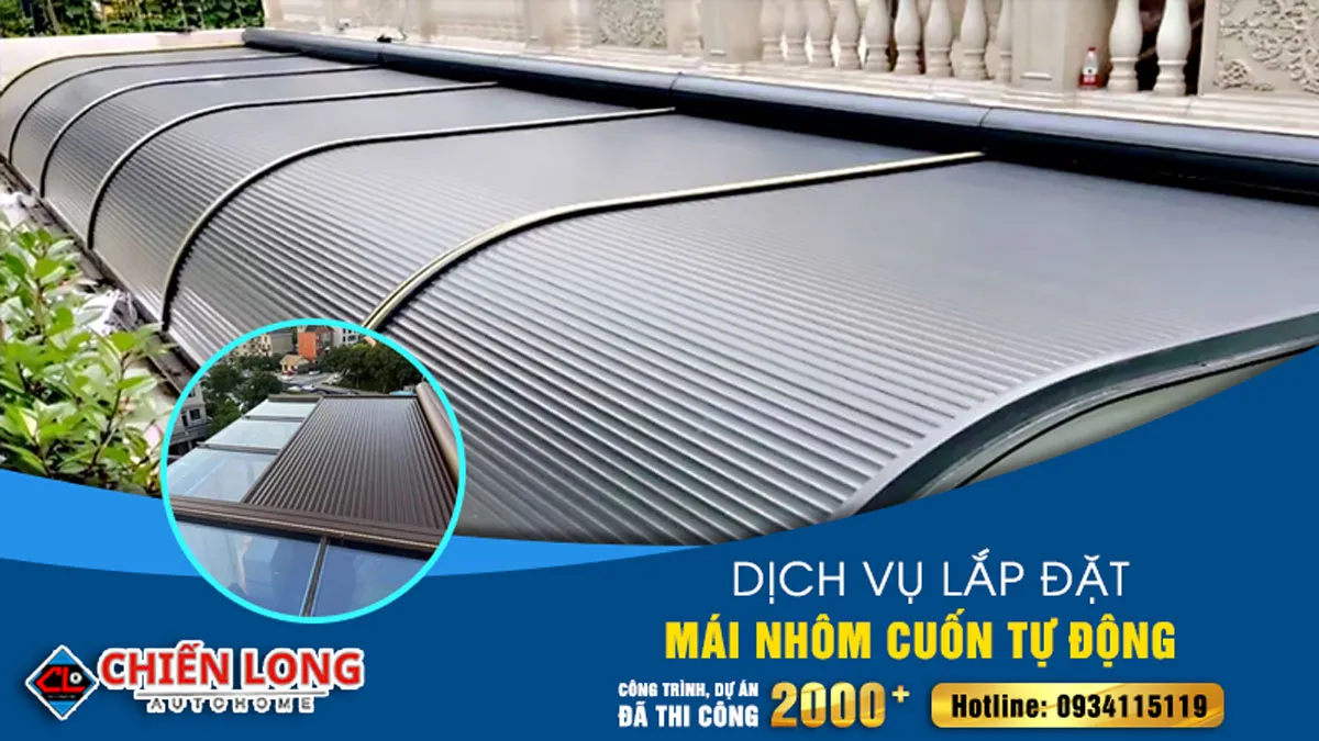 Mái nhôm cuốn tự động