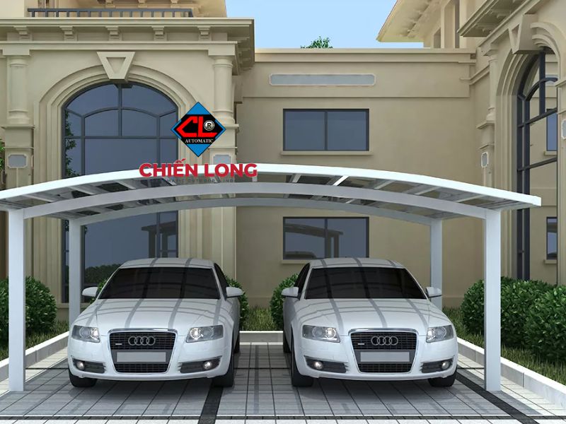 Mái vòm hợp kim nhôm cho nhà để xe ô tô sở hữu khả năng chịu lực tốt