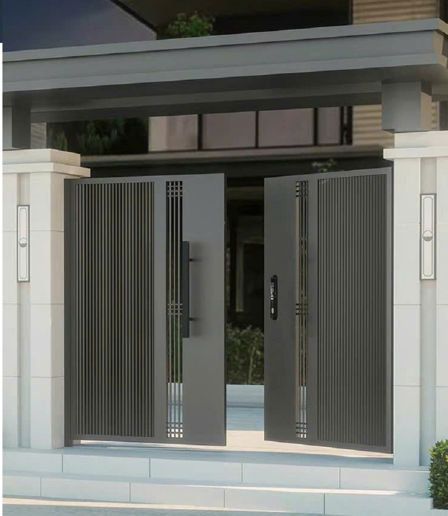 mẫu cổng sắt 2 cánh hiện đại