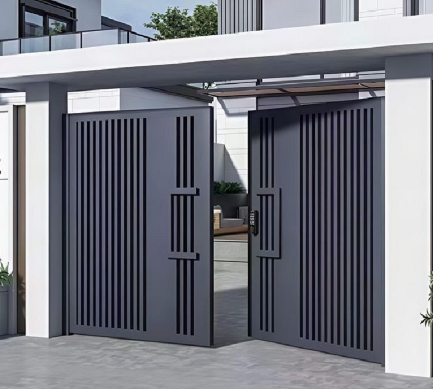 mẫu cổng sắt 2 cánh hiện đại