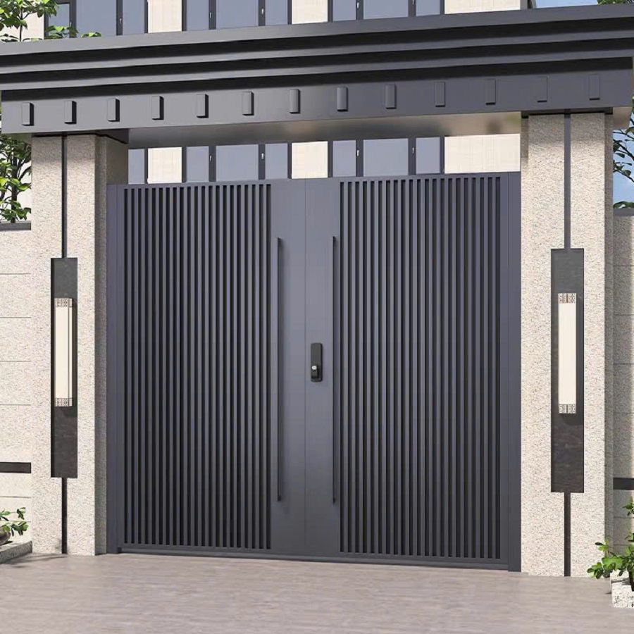 mẫu cổng sắt 2 cánh hiện đại