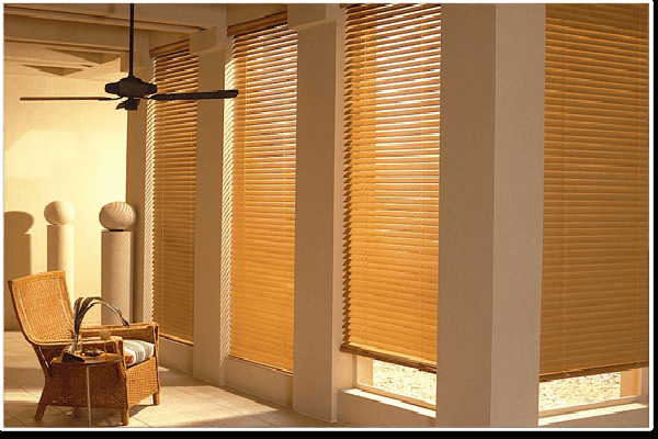 Rèm sáo gỗ được thiết kế khá đơn giản