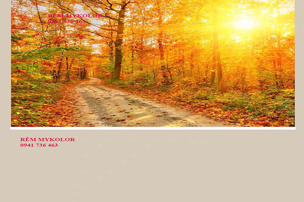 rèm cuốn tranh phong cảnh