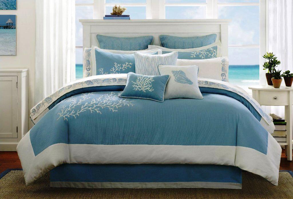 Chăn ga gối màu xanh da trời tăng cảm hứng mãnh liệt khi yêu