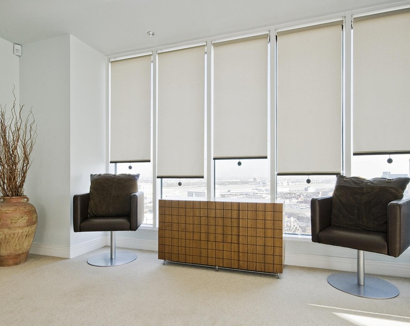 Mẫu rèm cửa cuốn vải mỏng