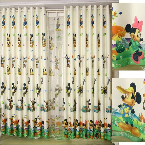 Rèm cửa có hoa tiết ngộ nghĩnh đáng yêu