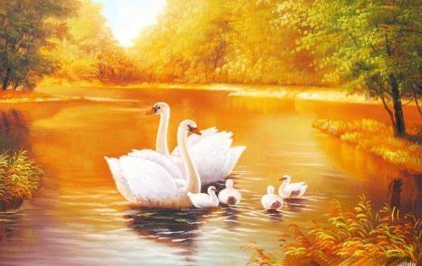 tranh son dau treo phong ngu ve dong vat