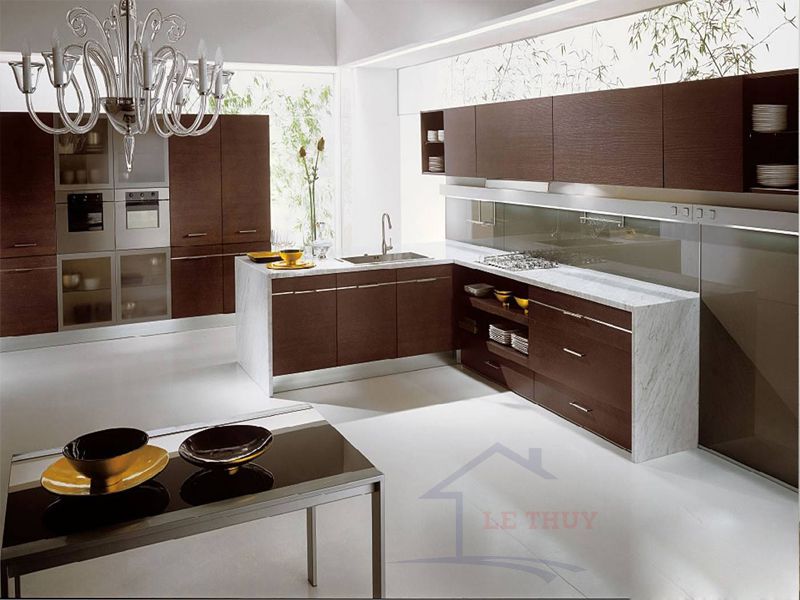 Gọn gàng ngăn nắp là yếu tố quan trọng trong thiết kế nhà bếp