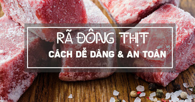 Rã đông thực phẩm nhanh chóng, tiện lợi