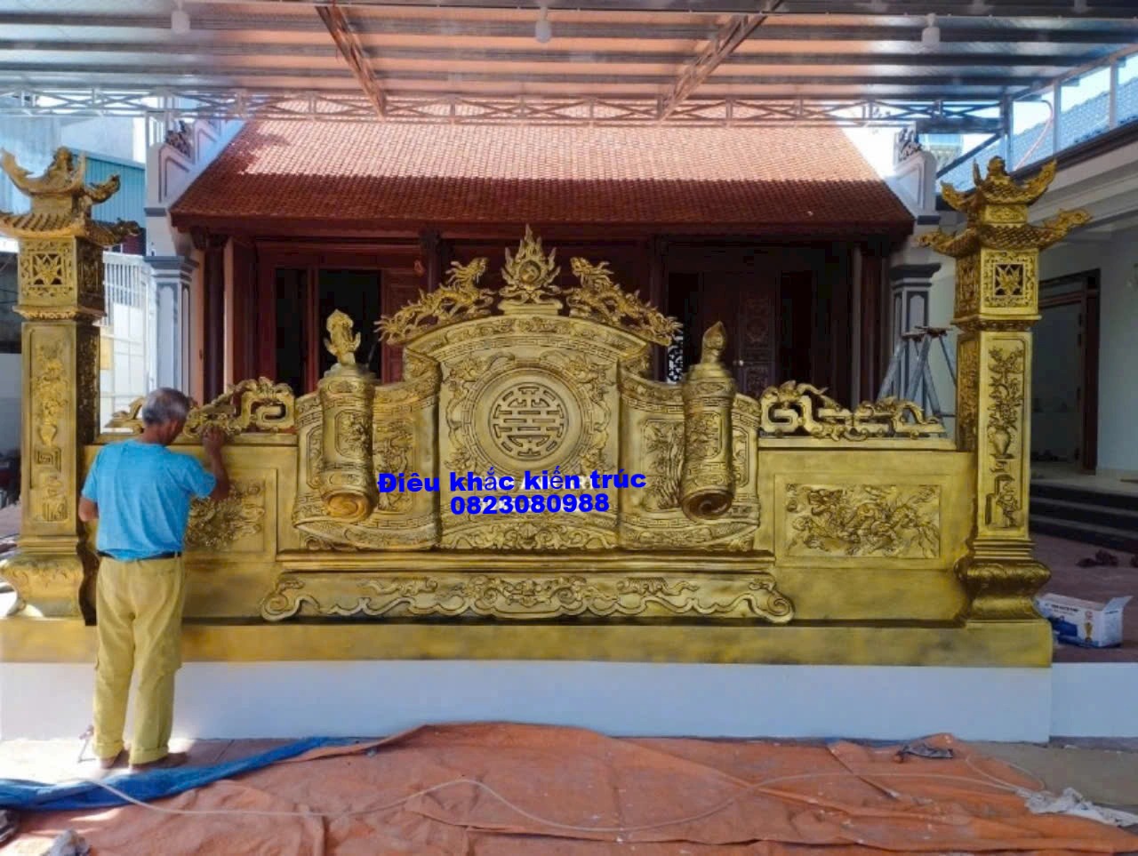 Trọn bộ Bức bình phong 4 - 5 mét