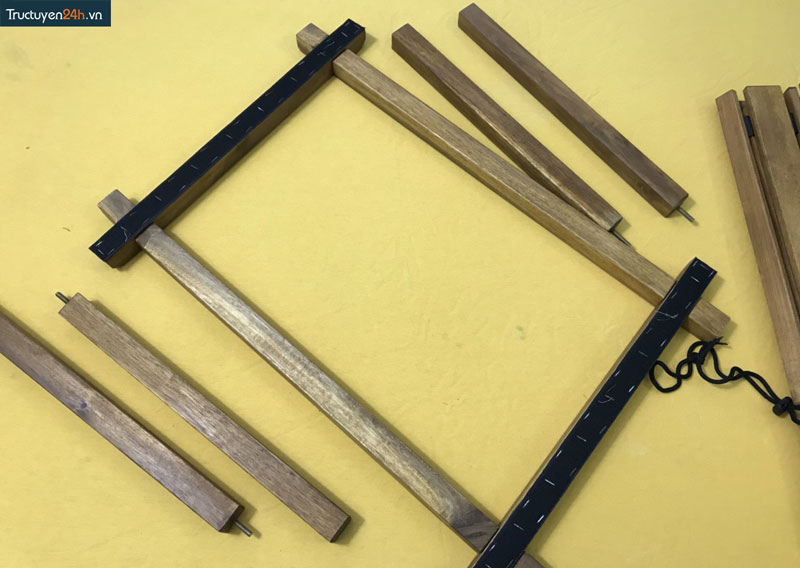 Bàn lắp ghép giã ngoại gỗ tự nhiên Folding Table-5