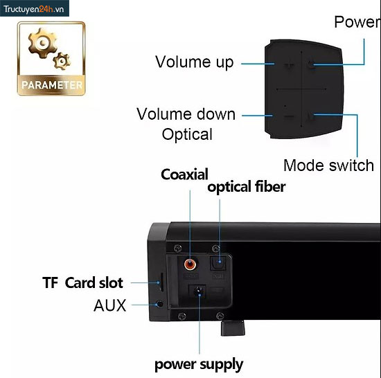 Loa Thanh Tivi Bluetooth Âm Thanh Sound Bar 3D LP- 09-15