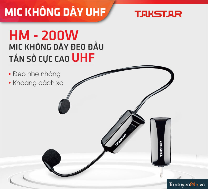 Micro trợ giảng không dây Takstar HM-200W -1