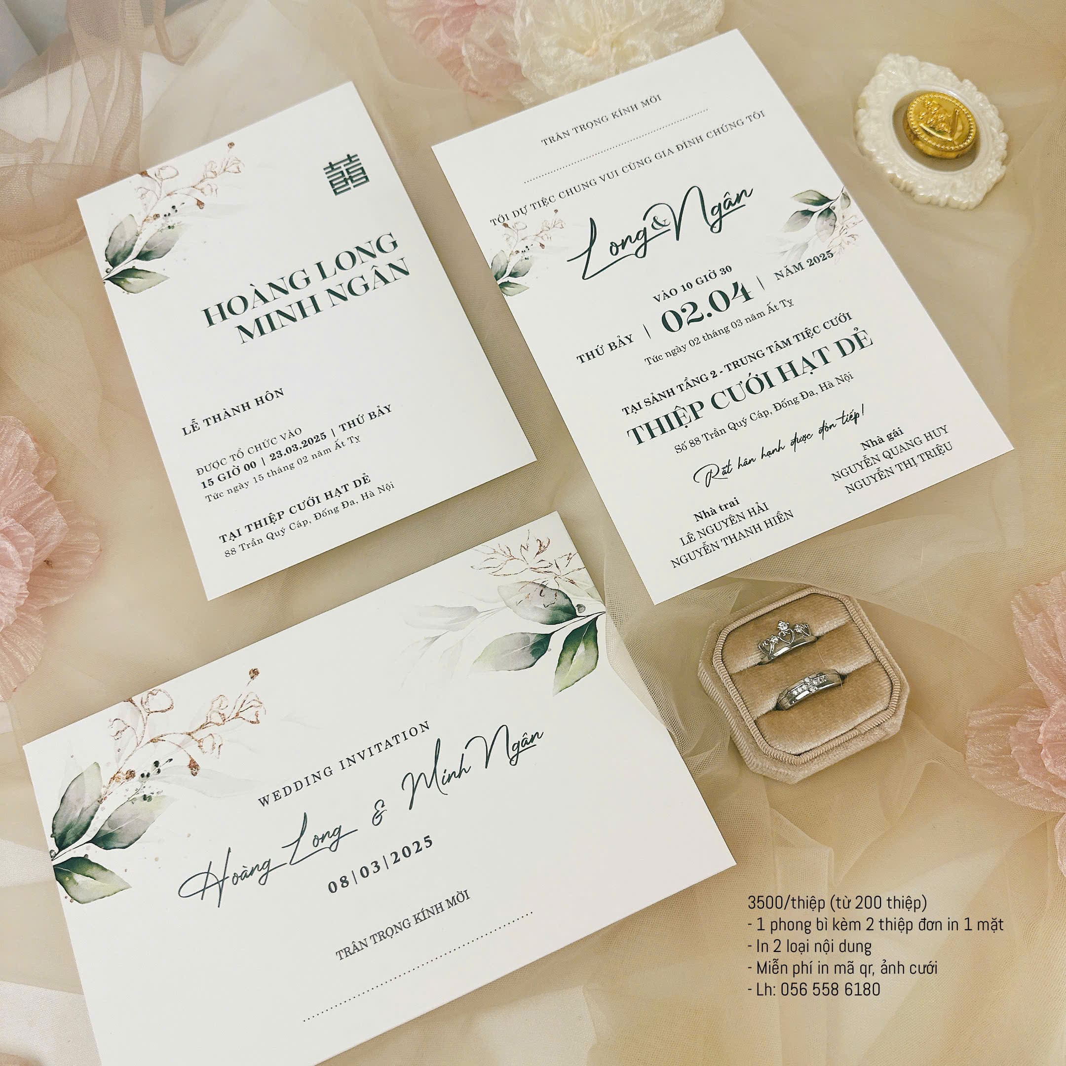 So sánh các kiểu font chữ trong thiệp cưới và ảnh hưởng đến cảm xúc người nhận