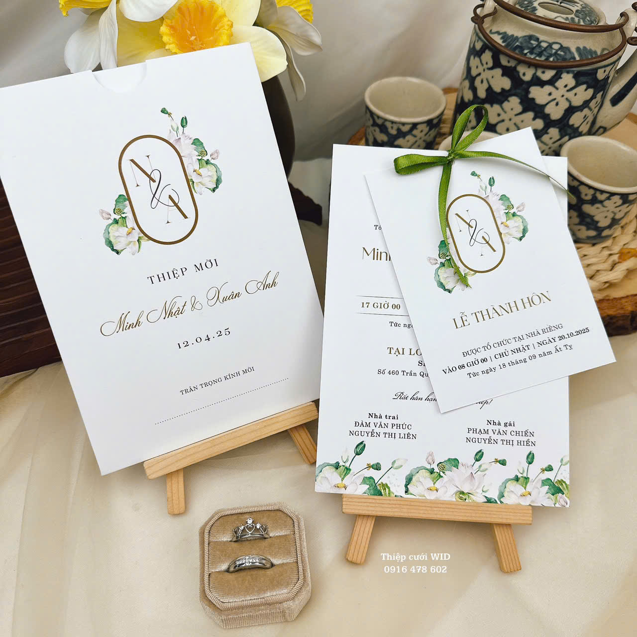 Top 5 mẫu thiệp cưới đẹp được ưa chuộng năm 2025 tại Thiệp cưới WID
