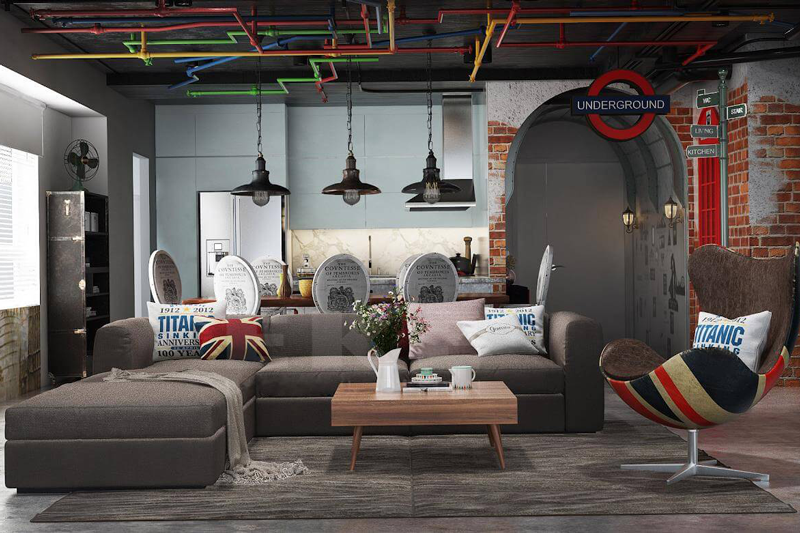 Phong cách thiết kế nội thất văn phòng Retro