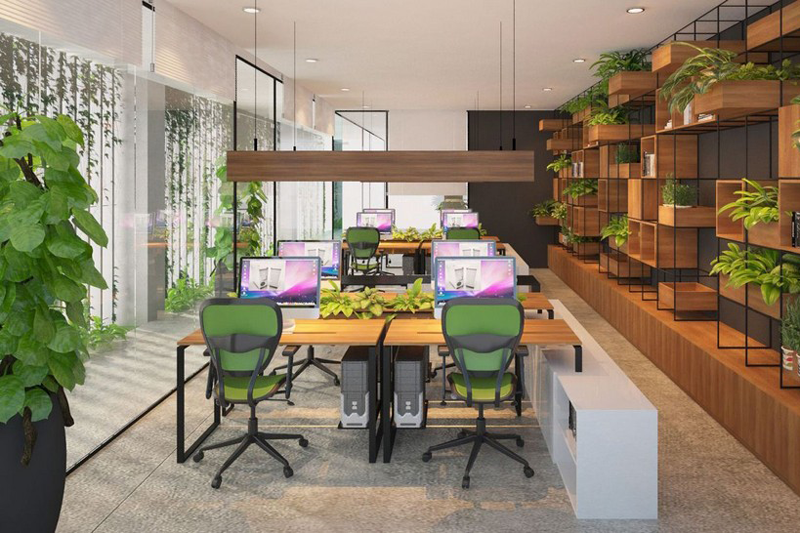 Phong cách thiết kế nội thất văn phòng Eco
