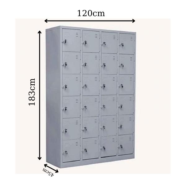 Kích thước tủ locker 24 ngăn