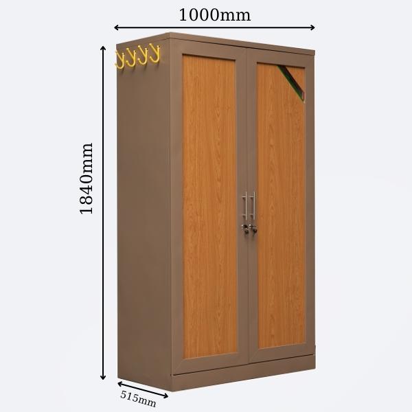 Kích thước tủ quần áo 2 cánh 2 buồng