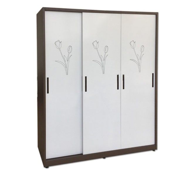 Mẫu tủ quần áo màu trắng cửa lùa