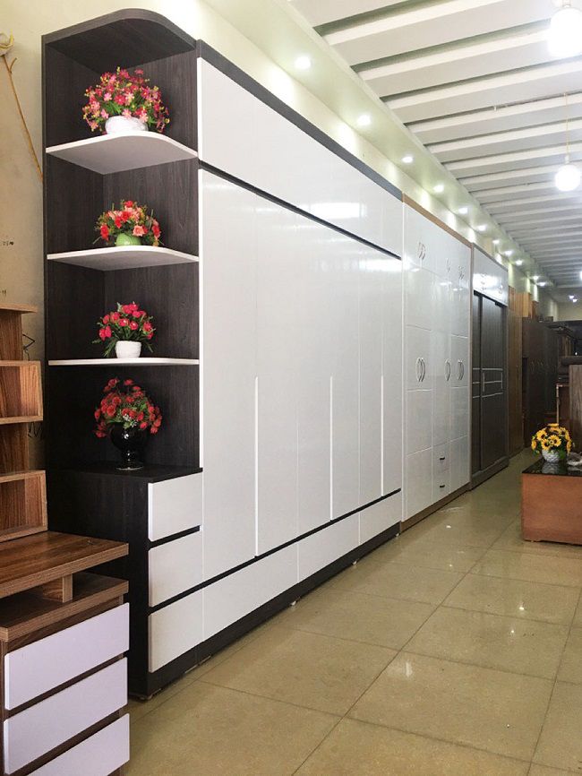 Mẫu tủ quần áo màu trắng hiện đại