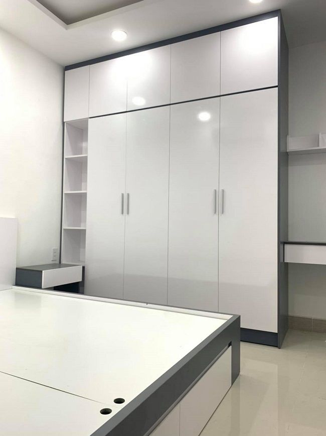 Mẫu tủ quần áo màu trắng hiện đại