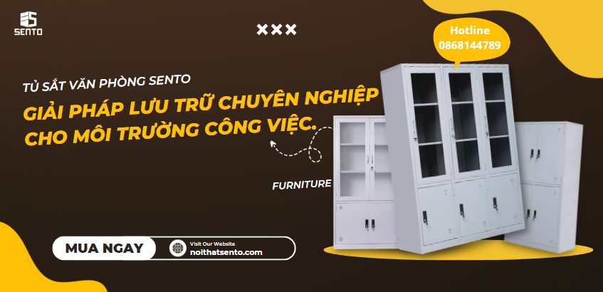 Nội Thất SENTO cung cấp tủ sắt tủ locker, tủ hồ sơ, tủ quần áo, tủ giày dép