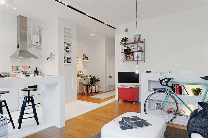 Những ý tưởng phân chia không gian cho căn hộ nhỏ