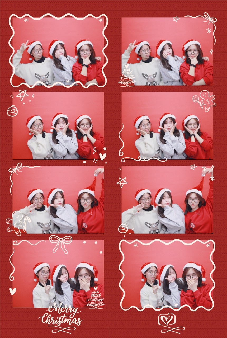 Frame thiết kế photobooth giáng sinh event YCN MEDIA