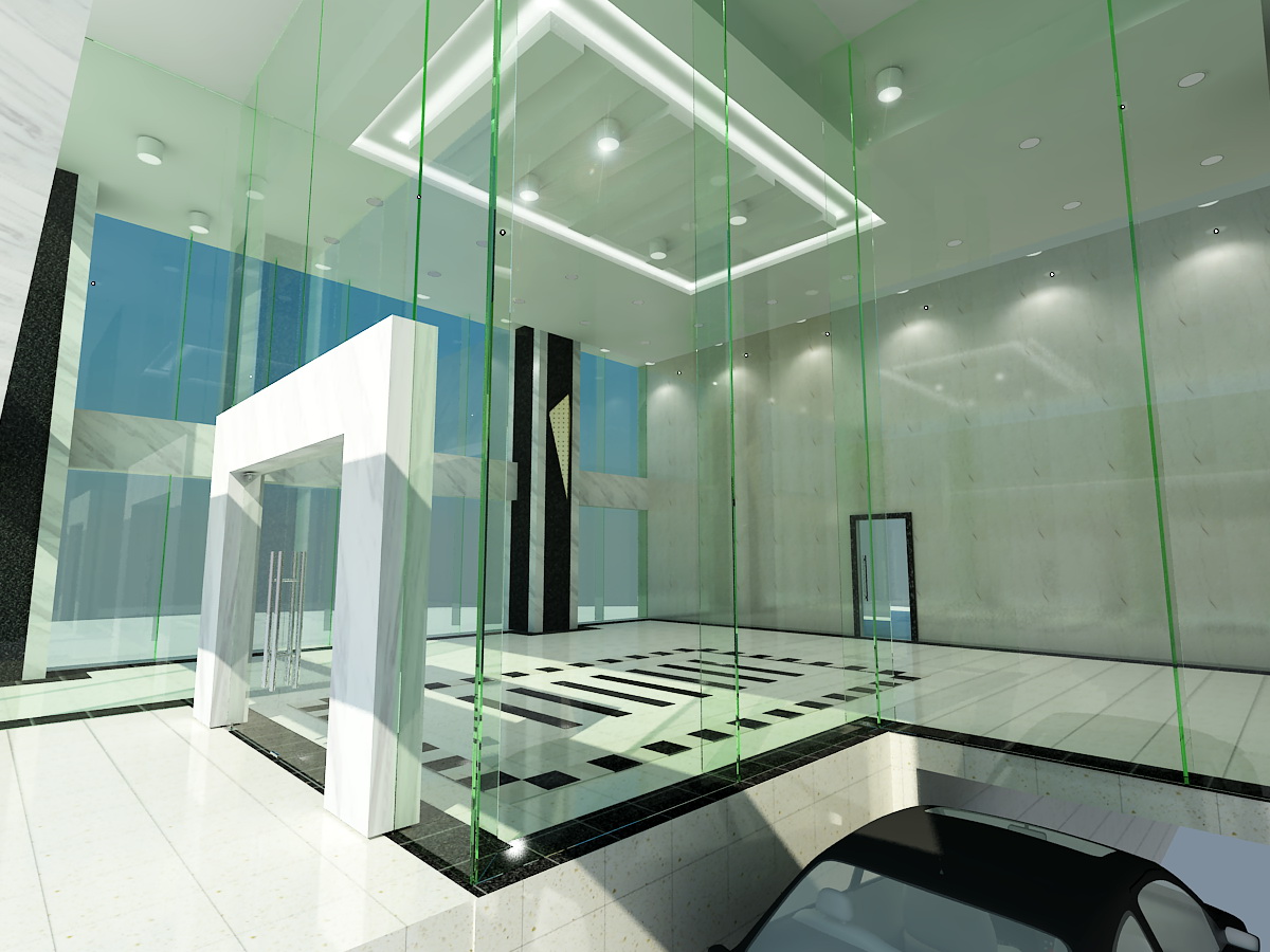 Vách kính an toàn, kính dán 2 lớp