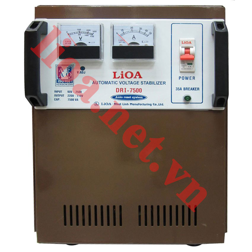 ổn áp lioa 7,5kva dri