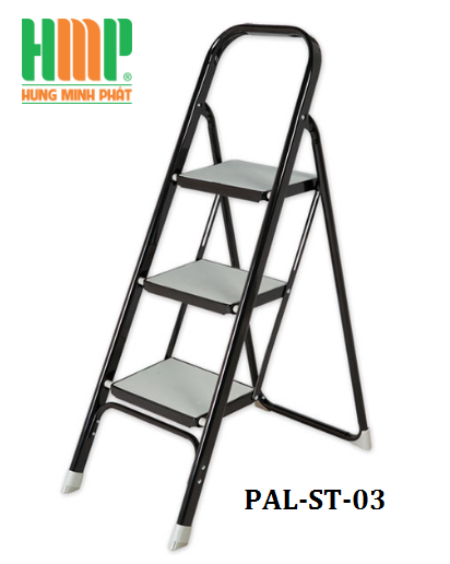 Thang nhôm ghế 3 bậc bản to PAL ST-03