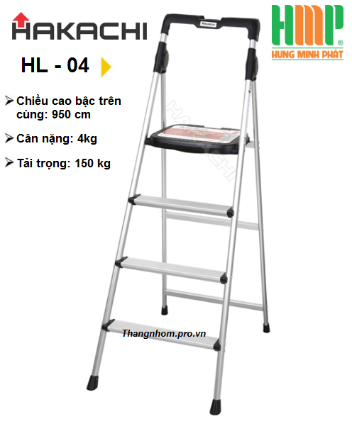 Thang nhôm ghế 5 bậc Hakachi HL-05