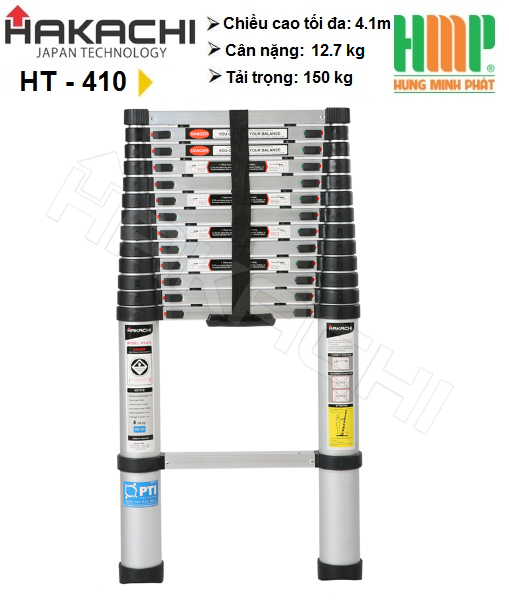 Thang nhôm rút gọn Hakachi HT-410