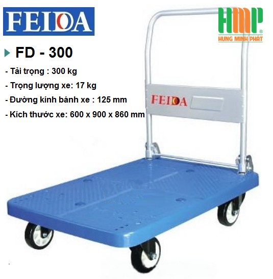 XE ĐẨY SÀN NHỰA FEIDA FD-300