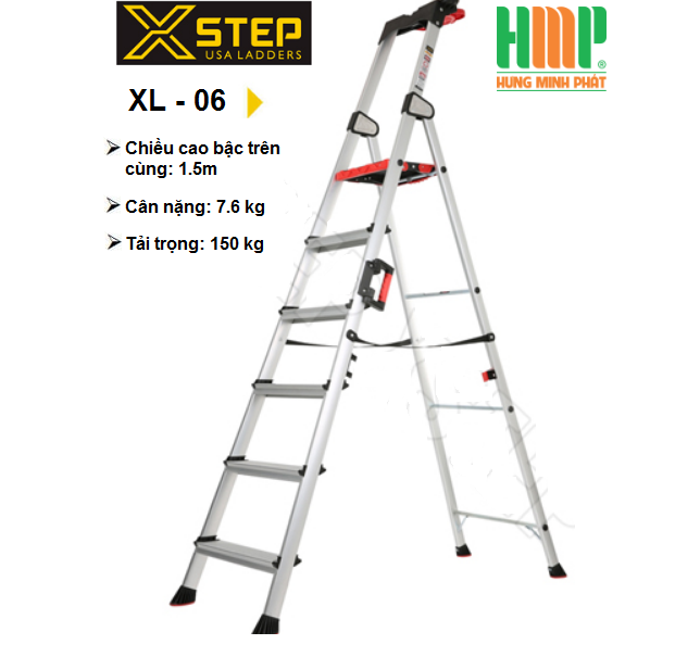 THANG NHÔM GHẾ 5 BẬC XSTEP XL-05