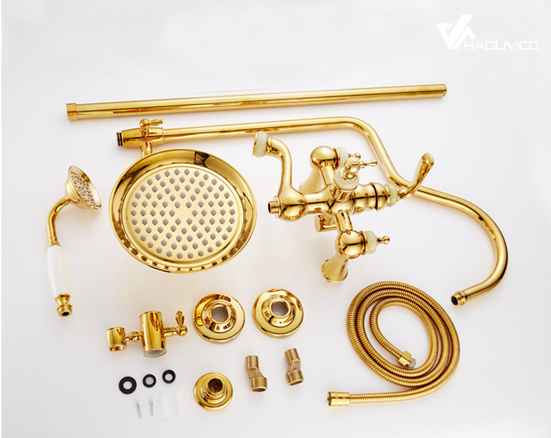 Chi tiết sen tắm bằng đồng thau cổ điển - ST001