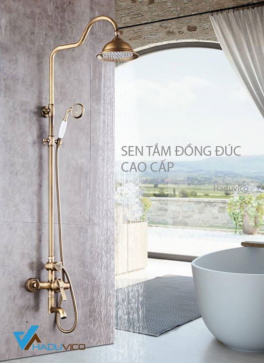 Vòi sen tắm bằng đồng thau đúc cao cấp