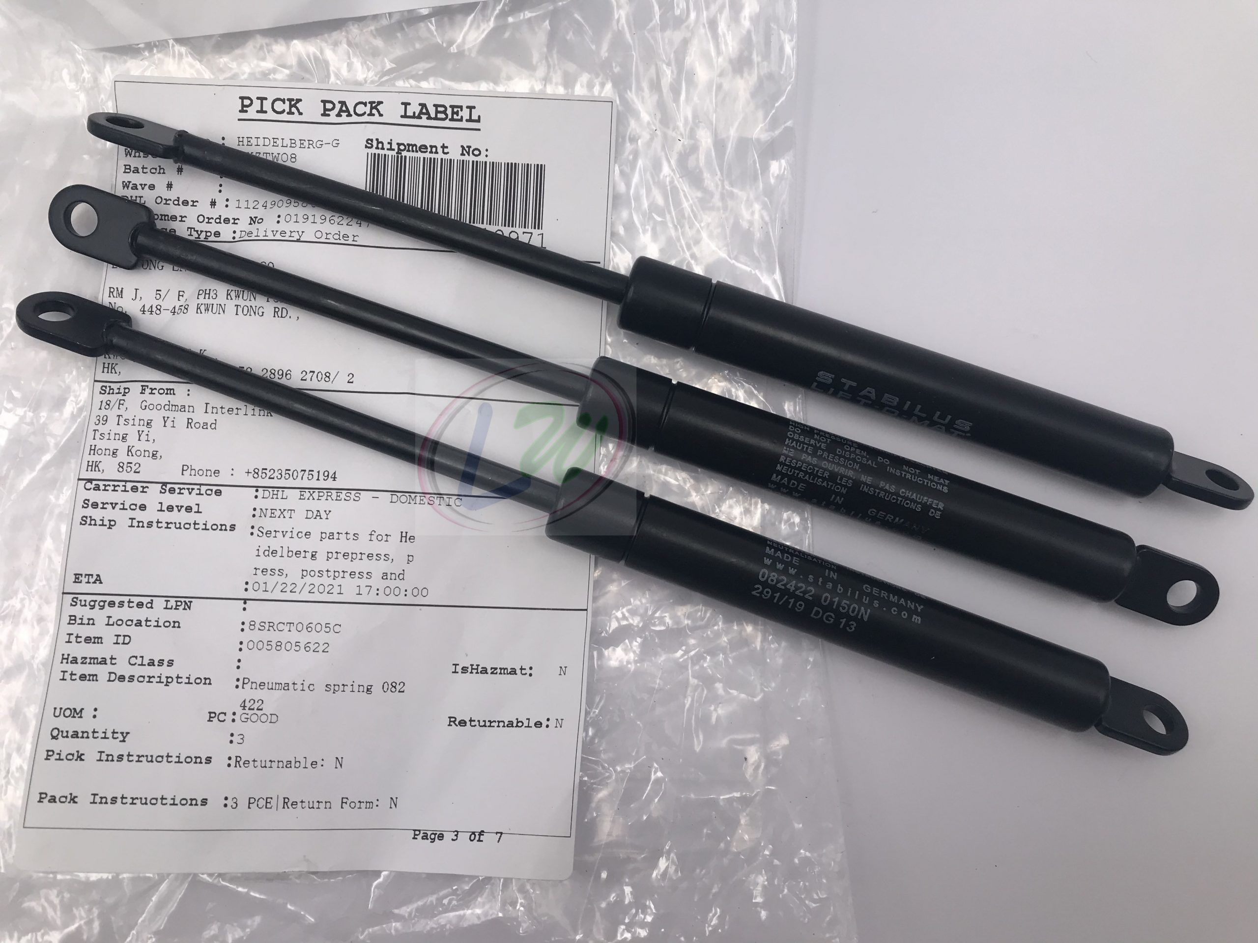 Pneumatic Spring 00.580.5622