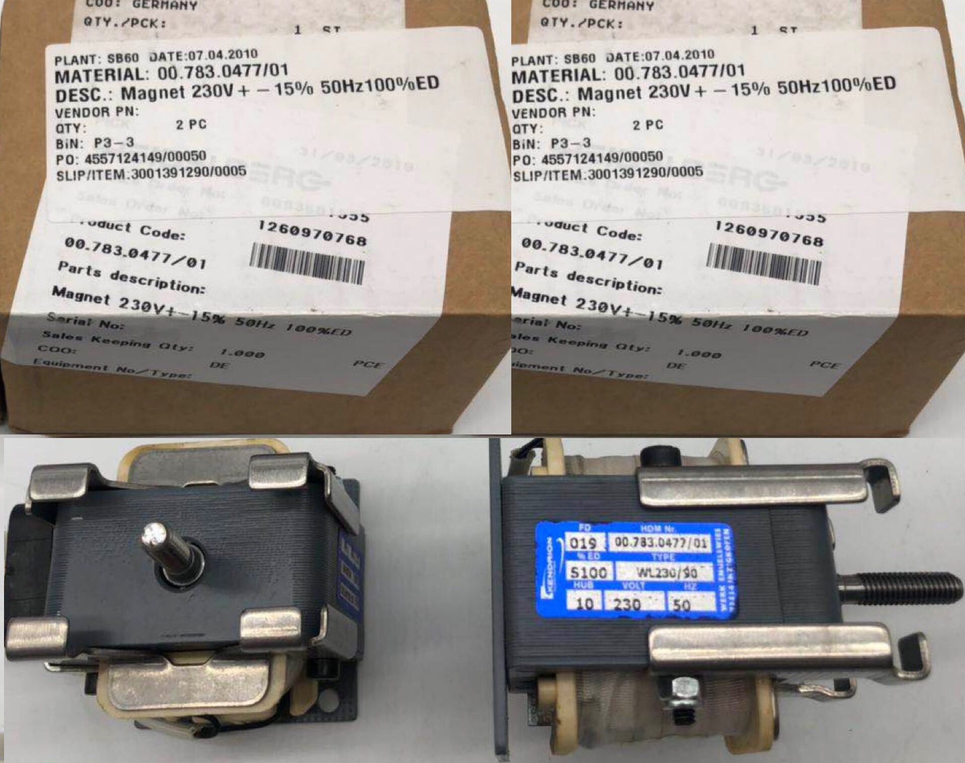 Electro magnet 00.783.0477